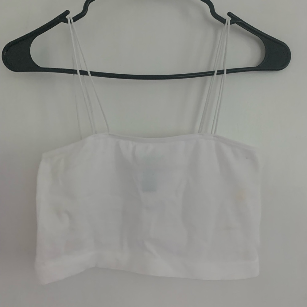 White tank top.